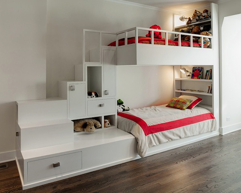 Combo Bunk Bed 2 Kidszone Furniture, Cb2 Bunk Beds